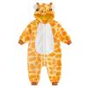 SAYOO Newborn Baby Christmas Snowsuit Animals Fleece Jumpsuit Romper Hooded Winter Snowsuit Clothes One Piece Outwear Coat (Yellow White, 4-5T) view 1