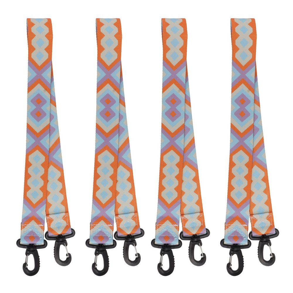 flexman 4Pcs Roller Skate Leash, Nylon Ski Boot Carrier Straps with Carabiner Clip, 73cm Long Ice Skates Shoulder Straps for Boots, Roller Skates, Skating Shoes
