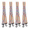 flexman 4Pcs Roller Skate Leash, Nylon Ski Boot Carrier Straps with Carabiner Clip, 73cm Long Ice Skates Shoulder Straps for Boots, Roller Skates, Skating Shoes view 1