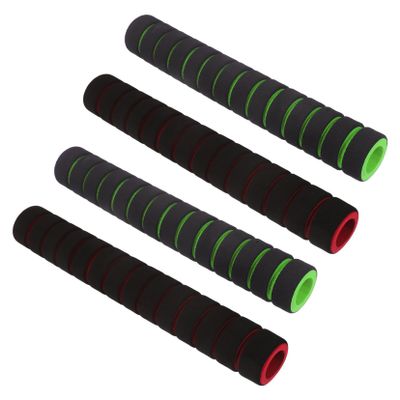 BESPORTBLE 2pairs Professional Non-Slip Paddle Grip Covers Durable Sponge Handle Wraps for Kayaking Blister Prevention and Enhanced Comfort Red Green