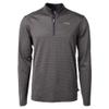 Cutter & Buck Men's Black Baltimore Ravens Virtue Eco Pique Micro Stripe Quarter-Zip Jacket view 2