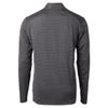 Cutter & Buck Men's Black Baltimore Ravens Virtue Eco Pique Micro Stripe Quarter-Zip Jacket view 3