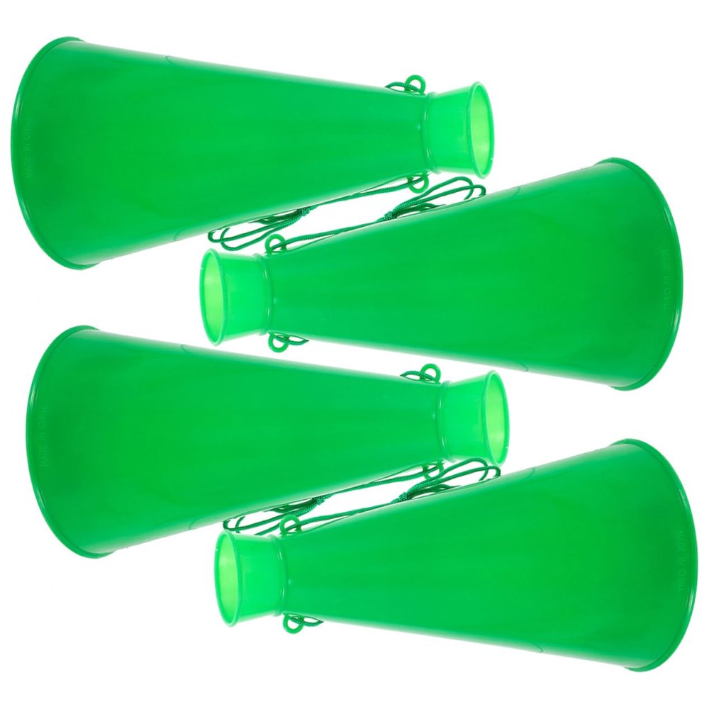 BESPORTBLE 4pcs Portable Cheering Megaphones for Sports Events Parties and Atmosphere Boosting Horns for Soccer Games Ceremonies and Celebrations