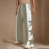 NATHGAM Women's Y2k Baggy Sweatpants High Waisted Star Print Hip Hop Streetwear Loose Trendy Drawstring Wide Leg Track Pants view 3