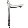 Bike Saddle Seat Banana Bike Seat Long Bike Seat Low Back Sissy Bar Long U Bar Bicycle Seat for Bike Kit Parts Bicycle Seat Replacement (White Long Seat) view 1