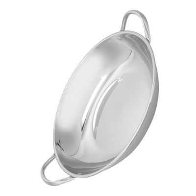 Stainless Steel Cooking Pan with Double Handles for Hot Pot