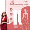 160 Strips Body and Clothing Tape Clear Double-Sided Tape for Clothes,Double Sided fabric Tape,Dress Tape-Strong Hold, Skin-Safe view 1
