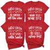 Custom Most Likely to Christmas Shirts, for Family, Family Matching T-Shirts, Funny Quotes, Saying Tees Youth Red Small view 1