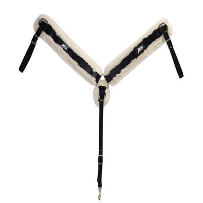 Abetta Fleece Breast Collar Horse Black