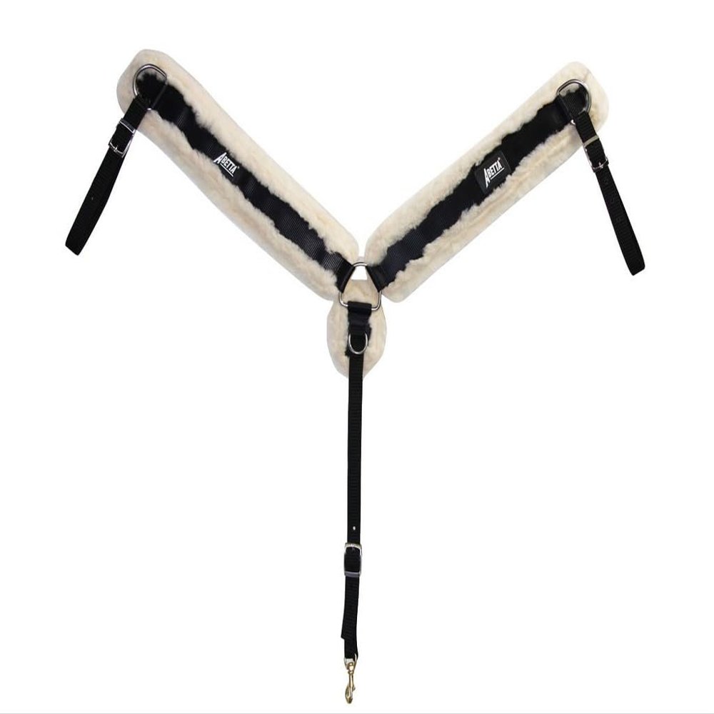 Abetta Fleece Breast Collar Horse Black