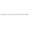 Palm Beach Jewelry 14.80 TCW Princess Cut Cubic Zirconia Silvertone Tennis Bracelet 7-inch view 4