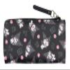 AI ACCESSORY INNOVATIONS Kuromi Expressions Allover Design Faux Leather Full Zip Wallet With Metal Logo Badge view 2