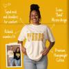Fan Girl Mizzou Womens Band Tee Shirt, Unisex Fit Missouri Apparel, Soft 100% Cotton, Cream, Small view 3