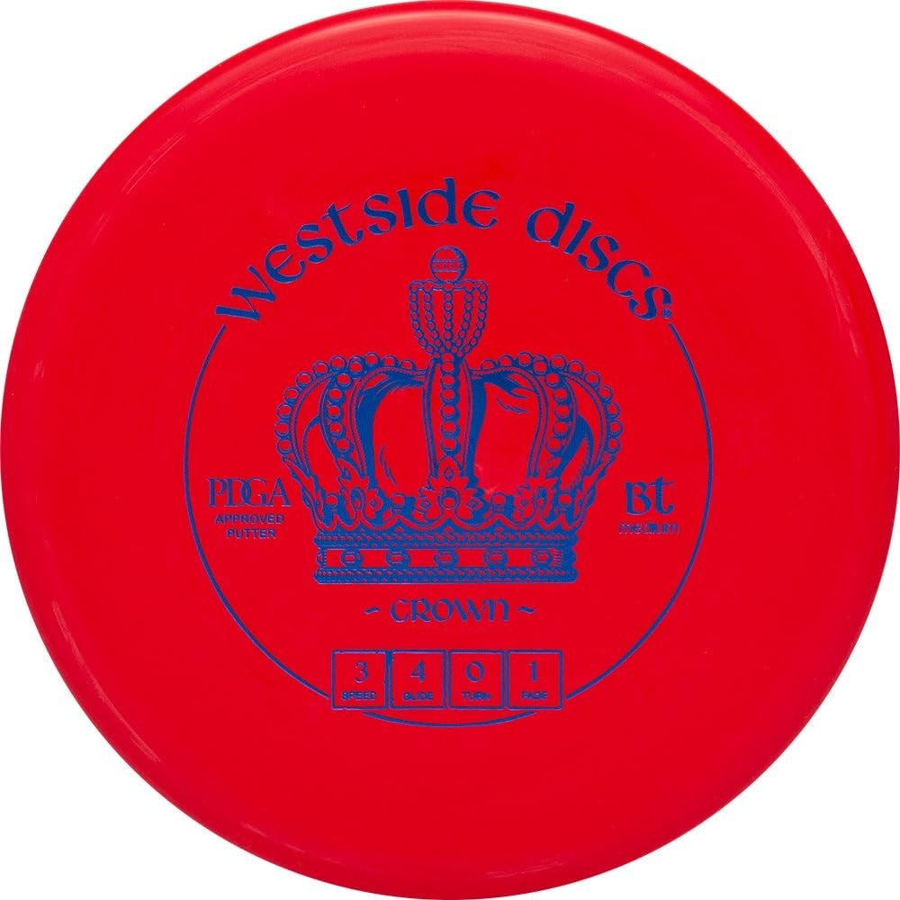 Crown by Westside Discs | BT Medium Plastic | Disc Golf Putt and Approach Disc (Colors Vary)
