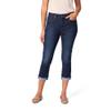 Levi Strauss Signature Gold Women's Mid-Rise Slim Fit Capris Stretch Denim (Available in Plus Size), (New) Dark Orbit, 28 Plus