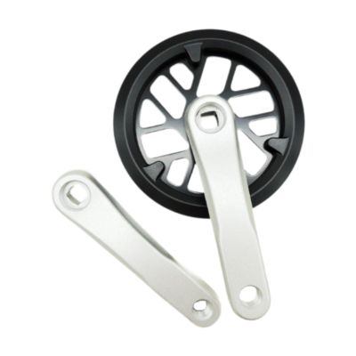 Zxpjkyu Kids Bike Crankset Crank Set 32T Bike Crank Arm Set Bike Square Taper Crankset for Riding, 12.7 cm