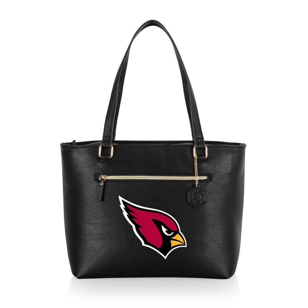 PICNIC TIME NFL Arizona Cardinals Uptown Cooler Tote Bag, Insulated Purse Lunch Bag, Stylish Beach Bag Soft Cooler, (Black)