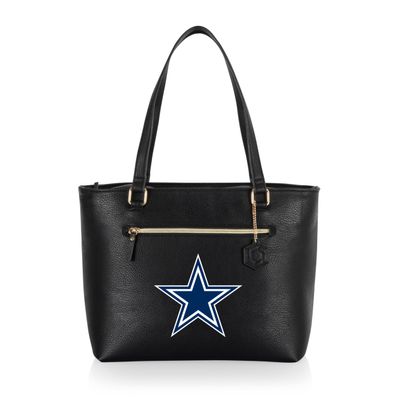 PICNIC TIME NFL Dallas Cowboys Uptown Cooler Tote Bag, Insulated Purse Lunch Bag, Stylish Beach Bag Soft Cooler, (Black)