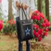 PICNIC TIME NFL Dallas Cowboys Uptown Cooler Tote Bag, Insulated Purse Lunch Bag, Stylish Beach Bag Soft Cooler, (Black) view 2