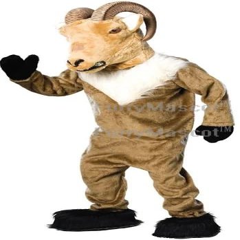 Adult Super Deluxe Ram High School Suit Animal Mascot Costume Party Carnival Costumes