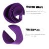 BELLIFFY 2pcs Adjustable Yoga Mat Straps Carrying Belt Thick Yoga Mat Straps for Carrying Rolling view 3