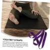 BELLIFFY 2pcs Adjustable Yoga Mat Straps Carrying Belt Thick Yoga Mat Straps for Carrying Rolling view 4
