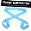 BELLIFFY 2pcs Adjustable Yoga Mat Sling Strap Soft Carrying Holder for Lightweight and Yoga Mat Carrier for Fitness Classes view 2