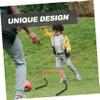 COOLHIYA Wear-Resistant Agility Hurdles for Boys and Girls Training Obstacles for Soccer and Football Practice Convenient Folding Design for Speed Drills and Portable Single Unit view 3