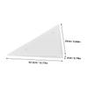 HONMEET 3pcs Table Edge Protectors for Foosball Football Tables Plastic Corner Guards Triangle Covers view 2