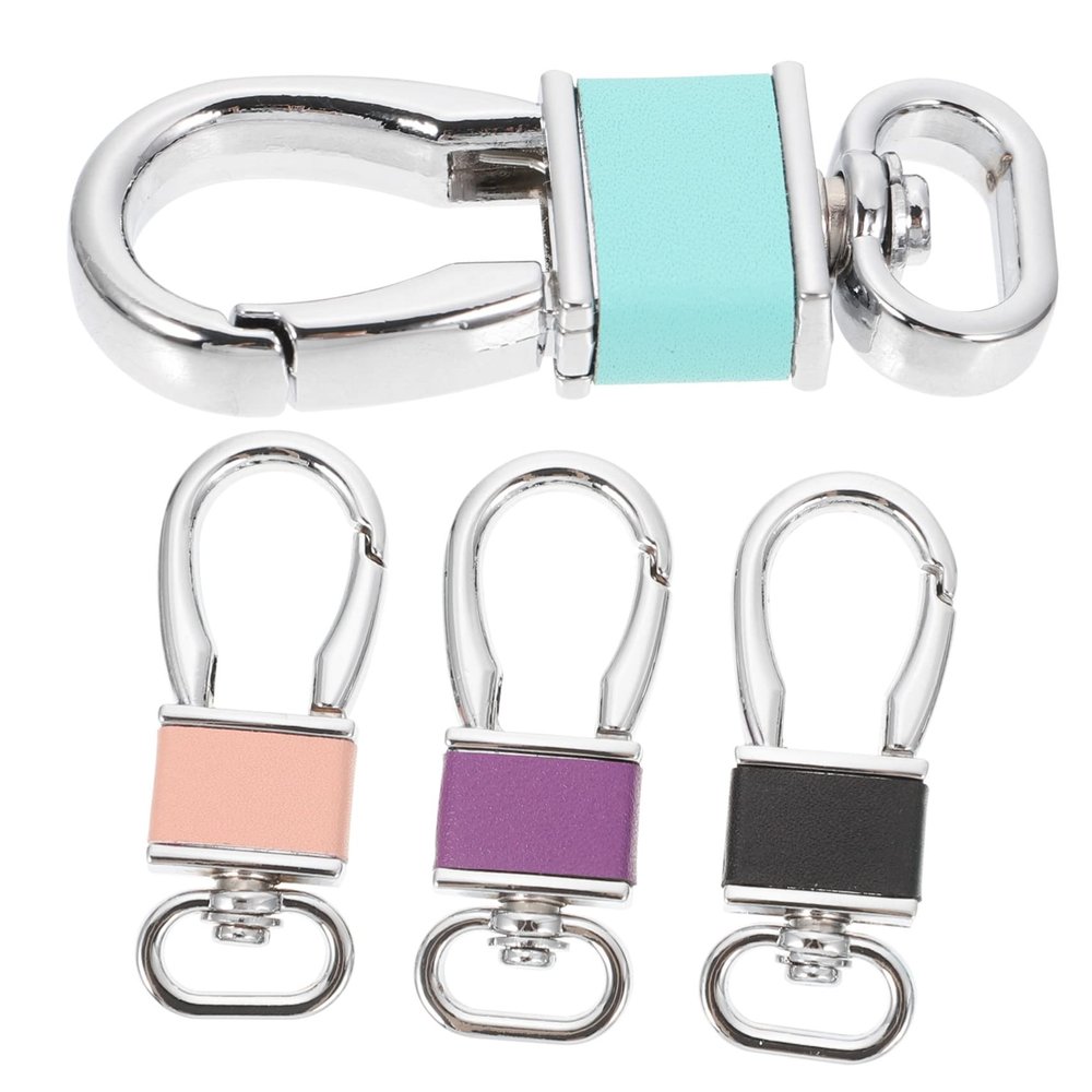 CIMAXIC 4pcs Metal Carabiner Keychains for Men Women Locking Key Holder Ring Holders Key Clip for Car