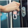CIMAXIC 4pcs Metal Carabiner Keychains for Men Women Locking Key Holder Ring Holders Key Clip for Car view 4