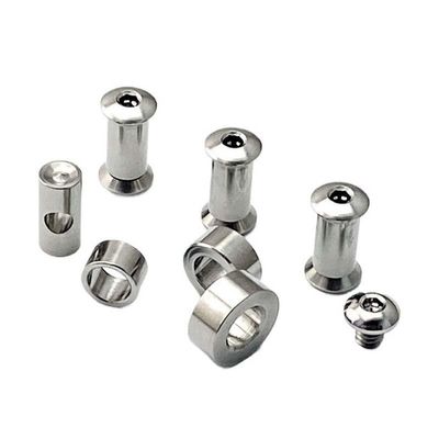 IGRIXLSD 1 Set Custom Titanium Screw Fits for Chris Reeve Large Sebenza 21 Scales Handle DIY Making Accessory(Silver)