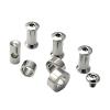 IGRIXLSD 1 Set Custom Titanium Screw Fits for Chris Reeve Large Sebenza 21 Scales Handle DIY Making Accessory(Silver) view 1
