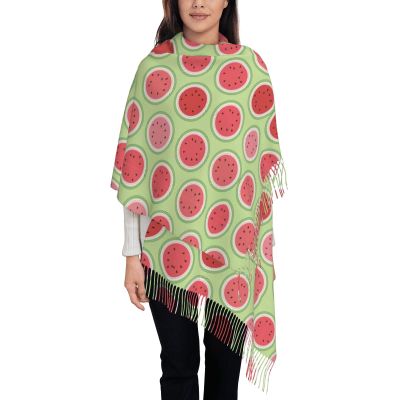 DRTGEDS Watermelon Green Cashmere Scarf Wrap Shawl,Scarf For Women Cashmere Neck Scarf Winter Scarf Fall Classic Warm