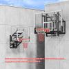 Wall Mount Basketball Hoop with 54"x32" Tempered Glass Backboard, Ideal for Gyms Garages and Schools, Suitable for Outdoor and Indoor Use Adjustable Height view 4