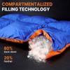 Gaialoop Down Puffy Blanket for Car Camping Outdoor Travel Backpacking, Duck Down Lightweight Portable Soft Warm Cozy Camping Blanket Quilt, 53"x78", Lake Blue view 2