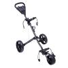 Golf Push Cart, Lightweight Aluminum Collapsible 3 Wheels Golf Push Cart, Lightweight Folding Walking Push Cart, Golf Trolley with Foot Brake Open and Close in ONE Second-Free Cup Holder Included view 1