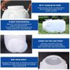 WAZHOU Portable Barrel with Lid Food Grade Plastic Watertight Storage Can Water Carrier Leak Proof for Fermentation Food Liquid Camping Fishing Travel(50L) view 4