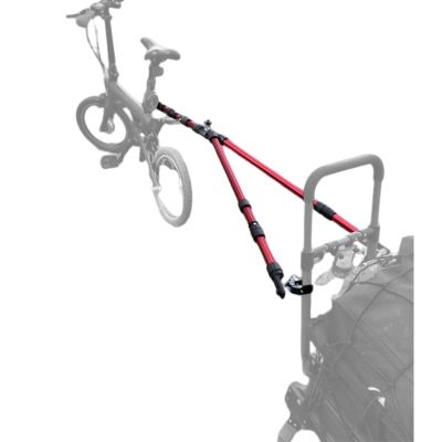 Bike Trailer Hitch Connector for Portable Folding Wagon - Bicycle Trailer for Collapsible Cart, Steel Garden Wagon - Sports, Grocery, Shopping, Camping