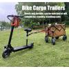 Bike Trailer Hitch Connector for Portable Folding Wagon - Bicycle Trailer for Collapsible Cart, Steel Garden Wagon - Sports, Grocery, Shopping, Camping view 3