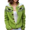 Akivide Women's Fall Cute Floral Print Open Front Knit Cardigan Sweater Winter Casual Loose Button Down Long Sleeve Coat