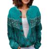 Akivide Women's Fall Cute Floral Print Open Front Knit Cardigan Sweater Winter Casual Loose Button Down Long Sleeve Coat