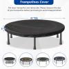 SoloToo Mini Trampoline Cover 48 Inch Waterproof Fitness Trampoline Cover for Adults - Not Spring Covers (Black) view 2