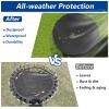 SoloToo Mini Trampoline Cover 48 Inch Waterproof Fitness Trampoline Cover for Adults - Not Spring Covers (Black) view 3