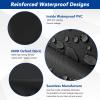 SoloToo Mini Trampoline Cover 48 Inch Waterproof Fitness Trampoline Cover for Adults - Not Spring Covers (Black) view 4