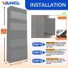 VANCL 4'' Thich Wall Padding Gym Padding 6 FT High Gymnasium Wall Padding 72'' Basketball Wall Padding Gym Wall Mats 2''x6'' Gym Padding for Safety Light Grey [1 Pack] view 2
