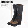 NICENEEDED Trimmer Brush Leg Gaiters, Waterproof Leg Guards for Trimming, Adjustable Lawn Care Leg Protection for Men Women view 2
