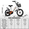 DEYGIA Kids Bike, 14 Inch Bike with Training Wheels for Boys and Girls Ages 3-5 Years, Sports Kids' Bicycles, Bicycle for Kids, Easy Assembly - White view 2