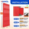 VANCL Gym Padding Mats for Gym Wall Padding Wall Pads Waterproof Wall Protection Pads 72" L x 20" W x 2" T Wall Pads for Basketball Safety Padding Red[1 Pack] view 2