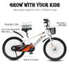 DEYGIA Kids Bike, 20 Inch Bike with Kickstand for Boys and Girls Ages 10-12 Years, Sports Kids' Bicycles for Kids, Bicycle for Kids, Easy Assembly - White view 4